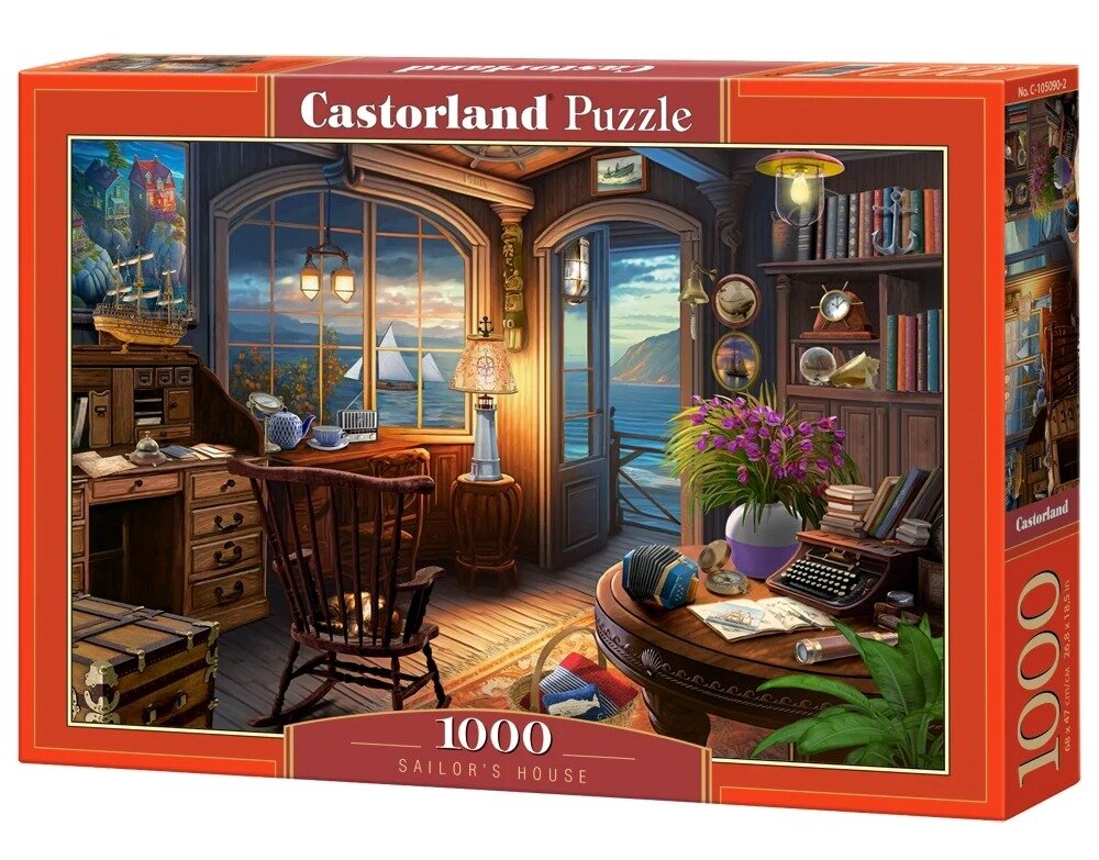 Puzzle-1000 Дом моряка Castorland - фото №1