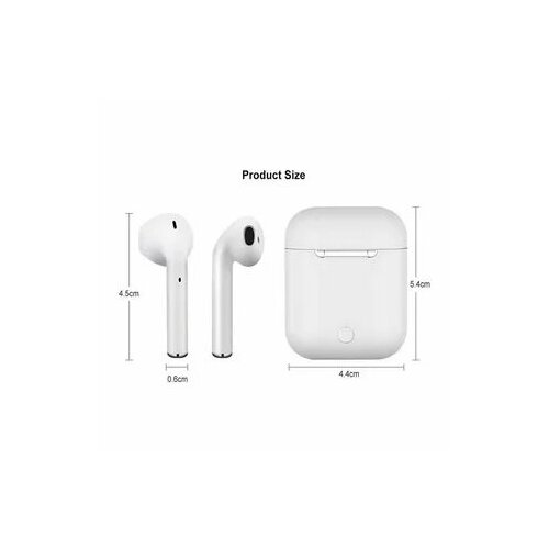 Беспроводные наушники Bluetooth I12 TWS вкладыши Белая 34000₽