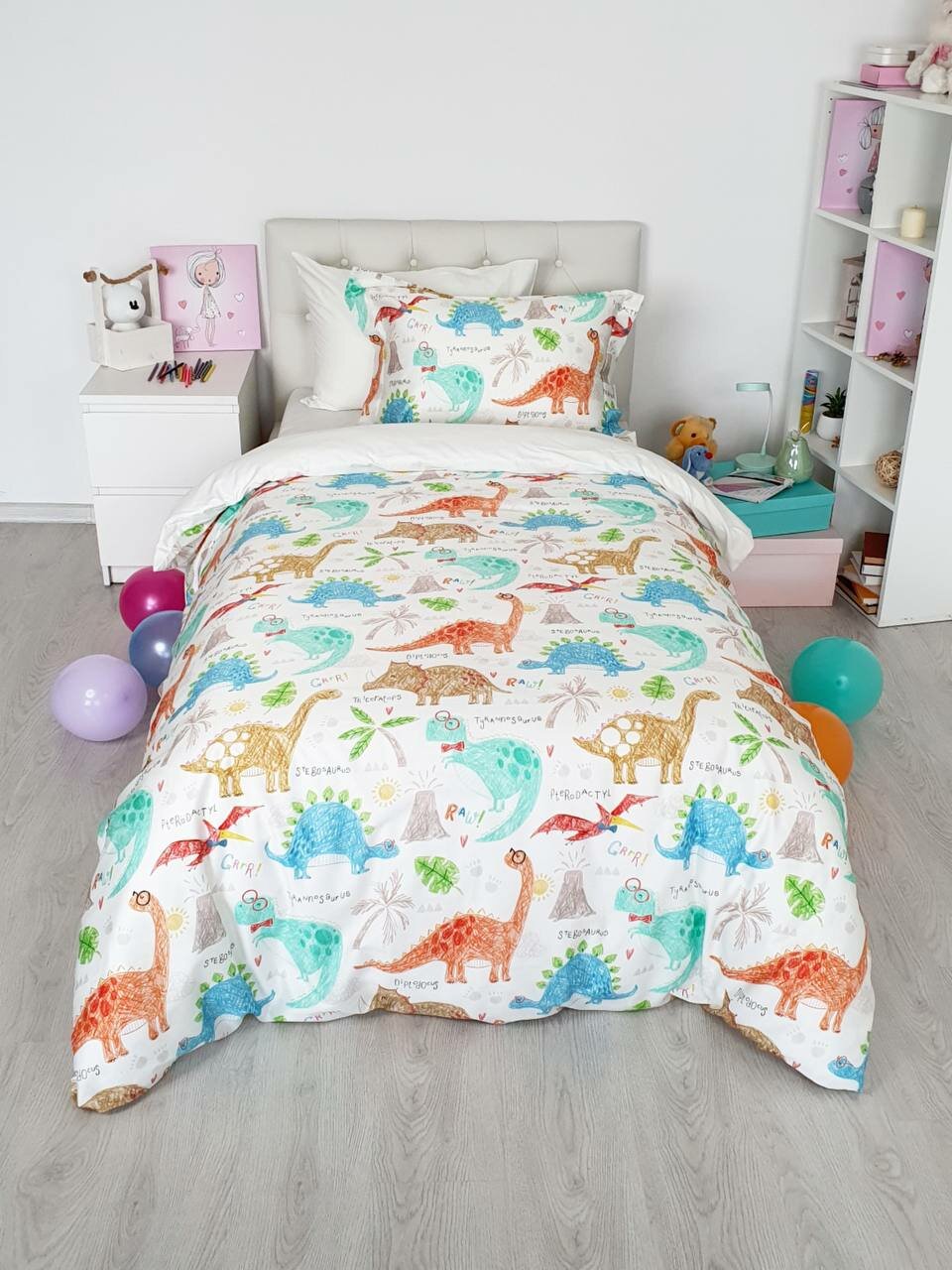 Комплект постельного белья Tivolyo home DINO deluxe (1,5 сп)