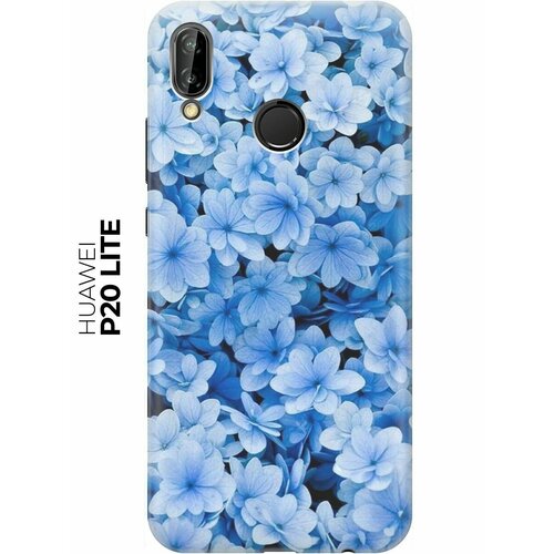 RE: PA Накладка Transparent для Huawei P20 Lite с принтом Голубые цветочки re pa накладка transparent для huawei p30 pro с принтом голубые цветочки