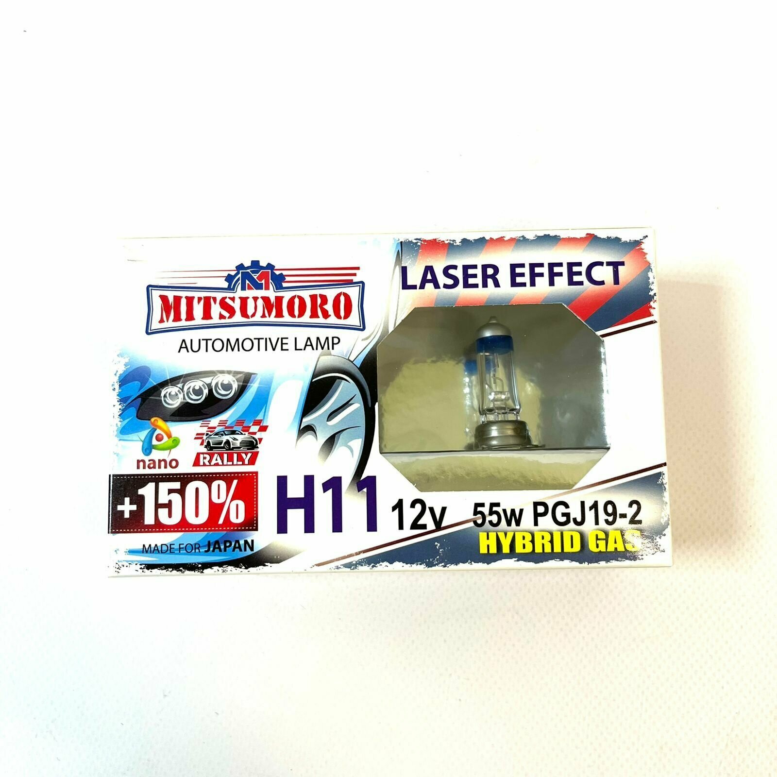 Автолампа Н11 12v 55w PGJ19-2 v 2 +150 laser effect (ближний, птф) (комплект 2 шт) M72110 PS/2