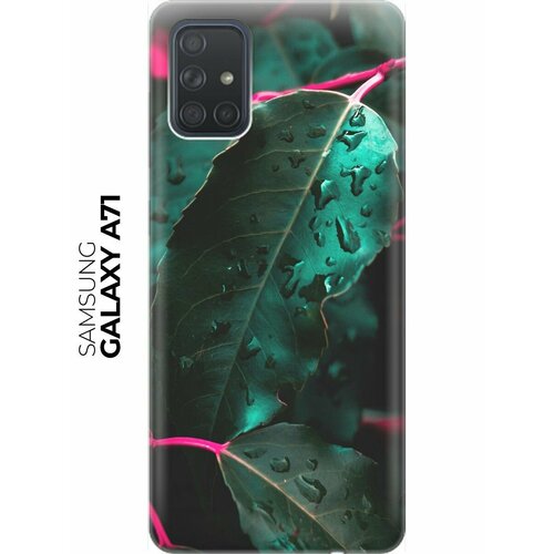 RE: PA Накладка Transparent для Samsung Galaxy A71 с принтом Капли на листьях re pa накладка transparent для samsung galaxy s9 plus с принтом капли на листьях