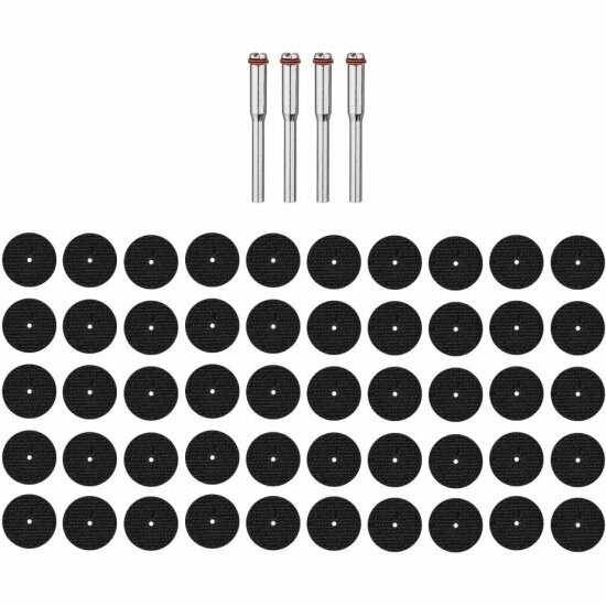 Набор абразивных отрезных дисков для гравера Deko RT54 с держателями, 54 предмета