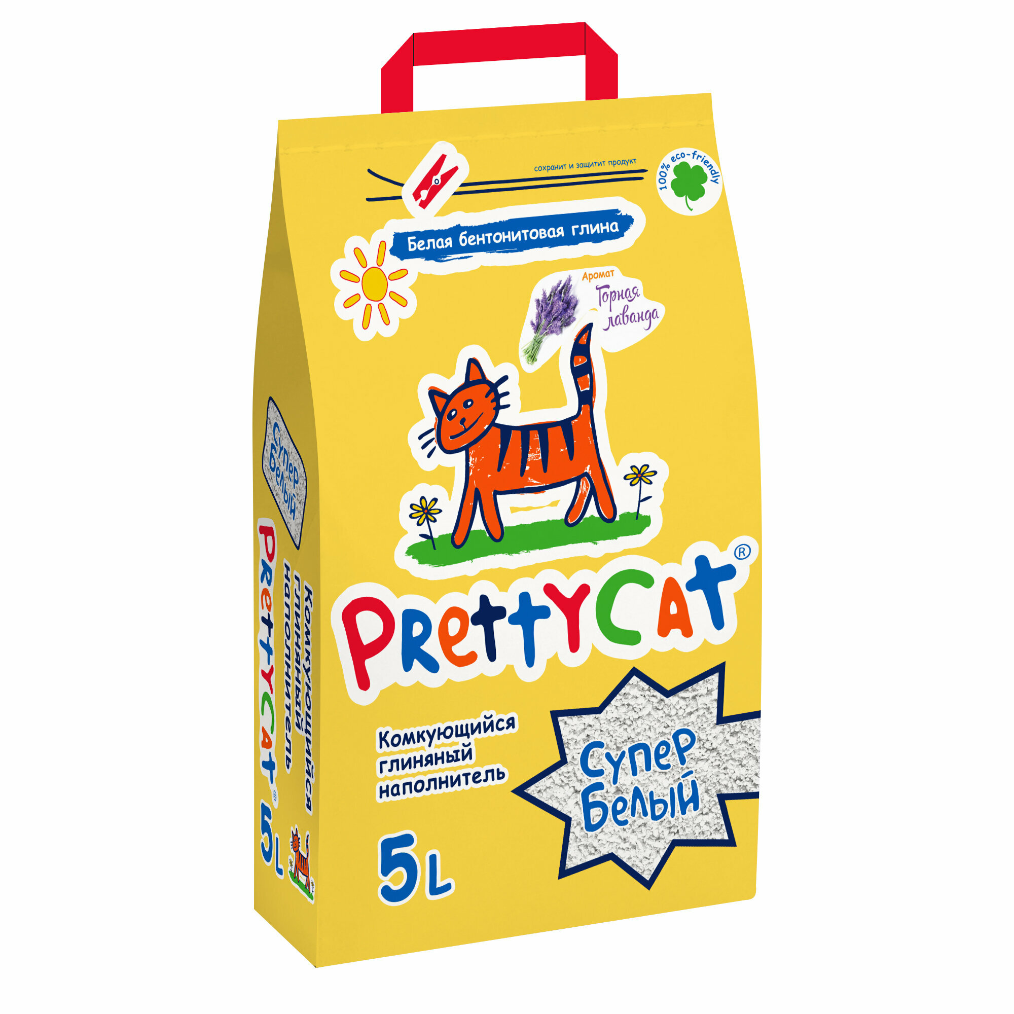 Наполнитель комкующийся PrettyCat Cупер белый с ароматом лаванды, 5л/4.2кг - фото №19