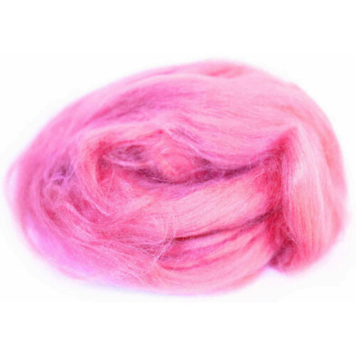 Шелк для валяния Tussah DHG цикламен (19), 100%шелк, 10г, 3шт