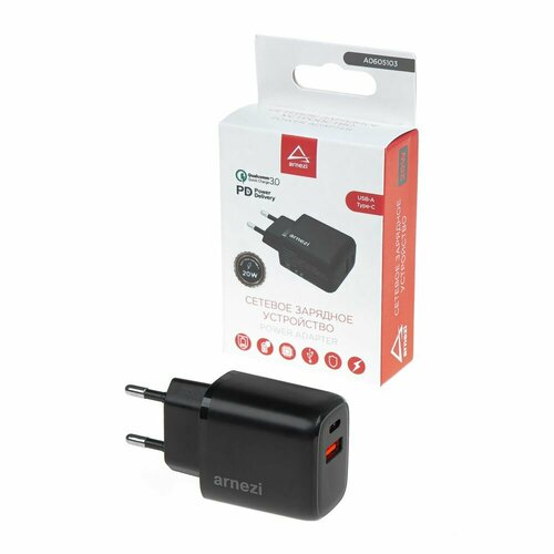 Сетевое зарядное устройство 20W Usb-A + Type-C