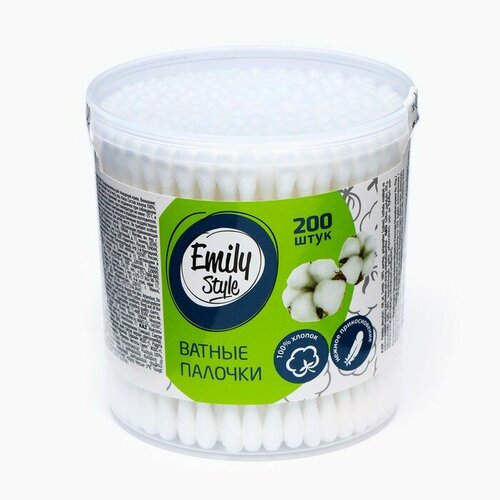 Ватные палочки Emily Style банка 200 шт 318₽