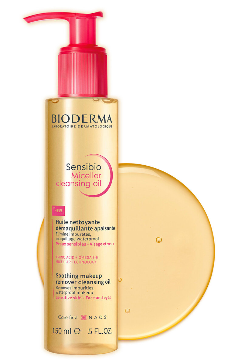 Мицеллярное масло для очищения лица Bioderma для чувствительной кожи, 150 мл