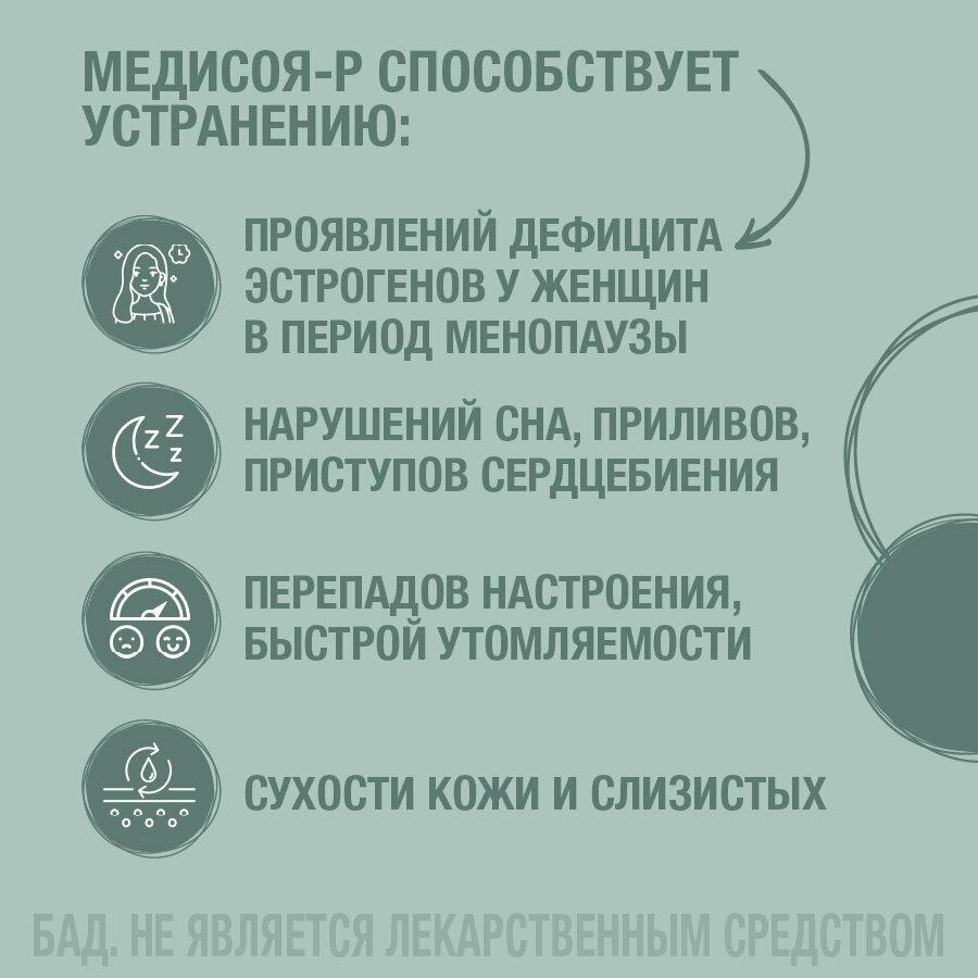 Витамины при климаксе изофлавоны сои фитоэстрогены DEM4R Медисоя Р в