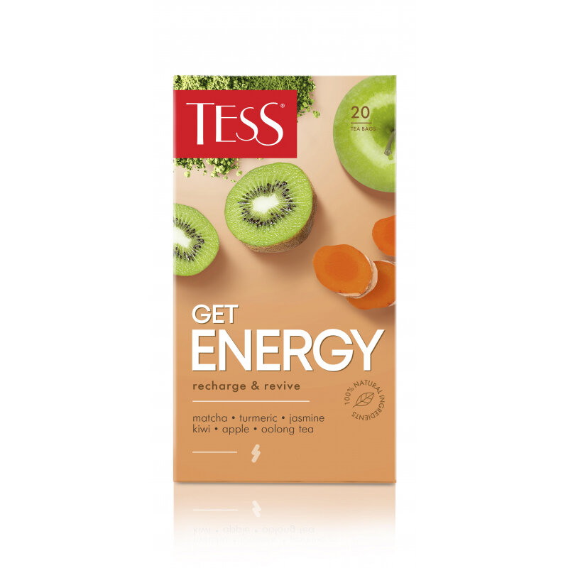 Tess Чай Get Energy улун с добавками, 1,5гх20 шт/уп