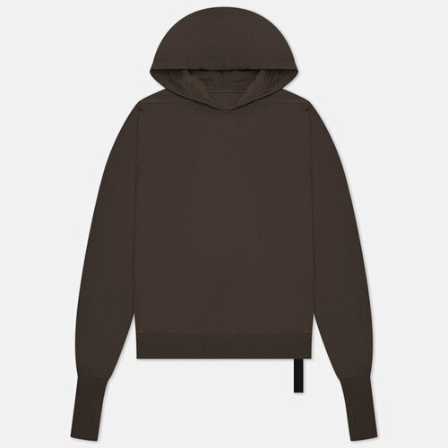 Толстовка Rick Owens luxor gauntlet granbury hoodie, силуэт прямой, размер m, коричневый