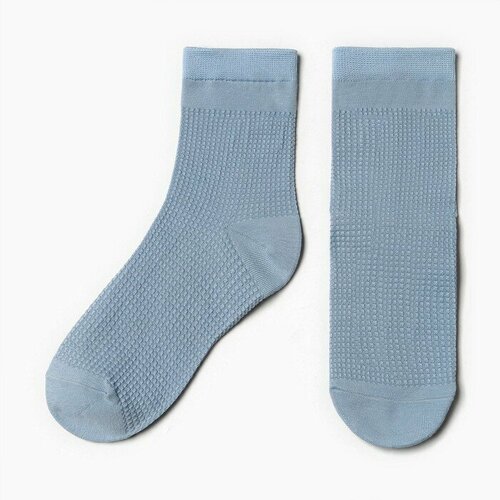 Носки HOBBY LINE, размер 36/40, коричневый, голубой носки hobby line размер 36 40 коричневый голубой