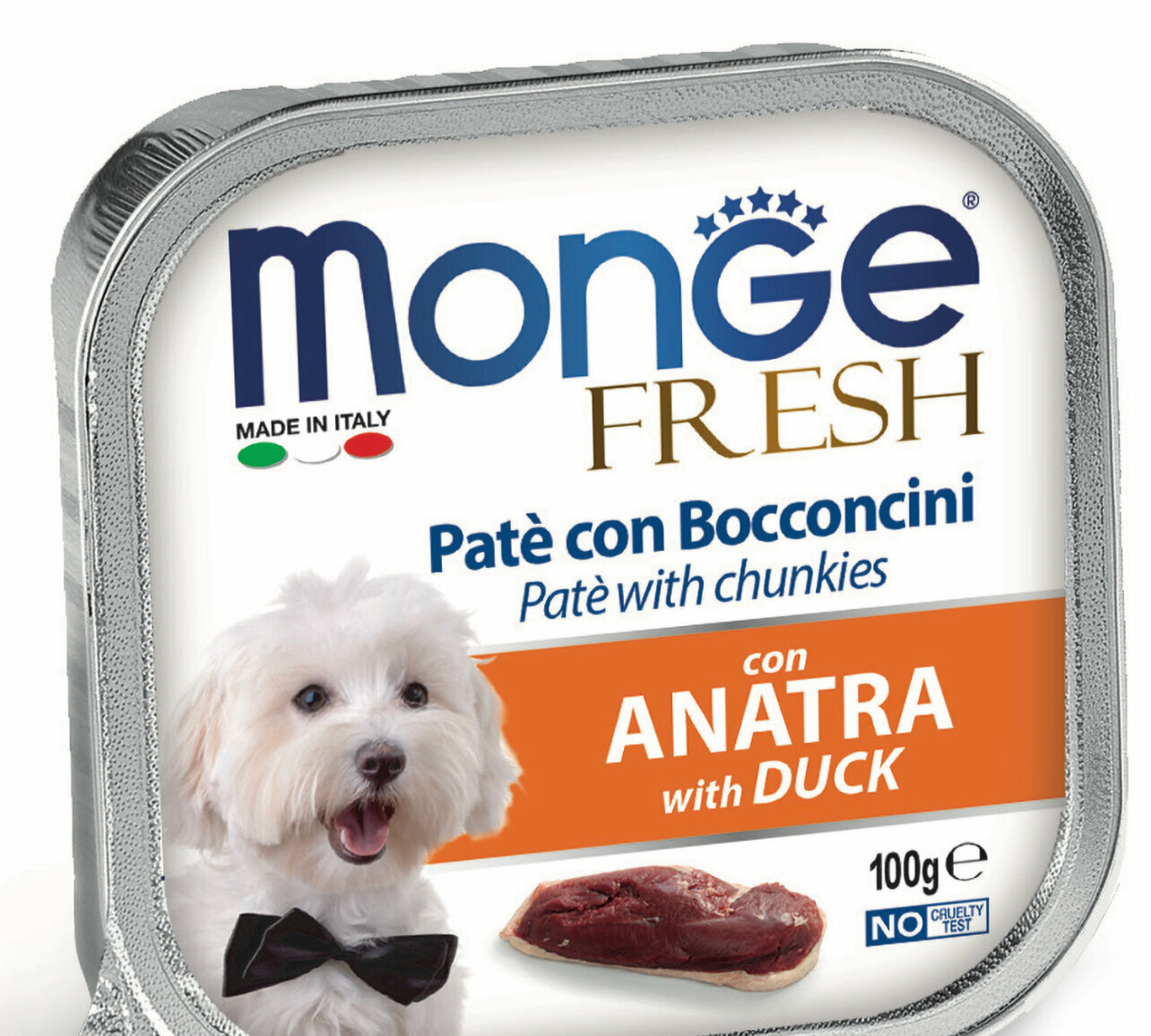 Консервы Monge Dog Fresh для взрослых собак с уткой 32шт*100г