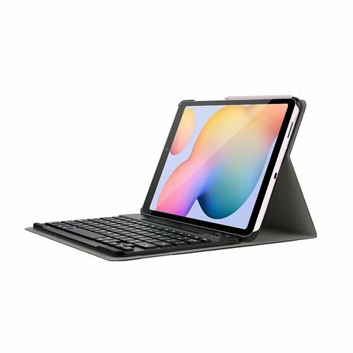 Чехол MyPads для планшета Samsung Galaxy Tab S6 Lite (SM-P610/SM-P615) 10.4 со съемной беспроводной Bluetooth клавиатурой for samsung galaxy tab s6 lite 10 4 inch sm p610 p615 case with pencil holder tri fold stand cover tablet shell for tab s6 lite