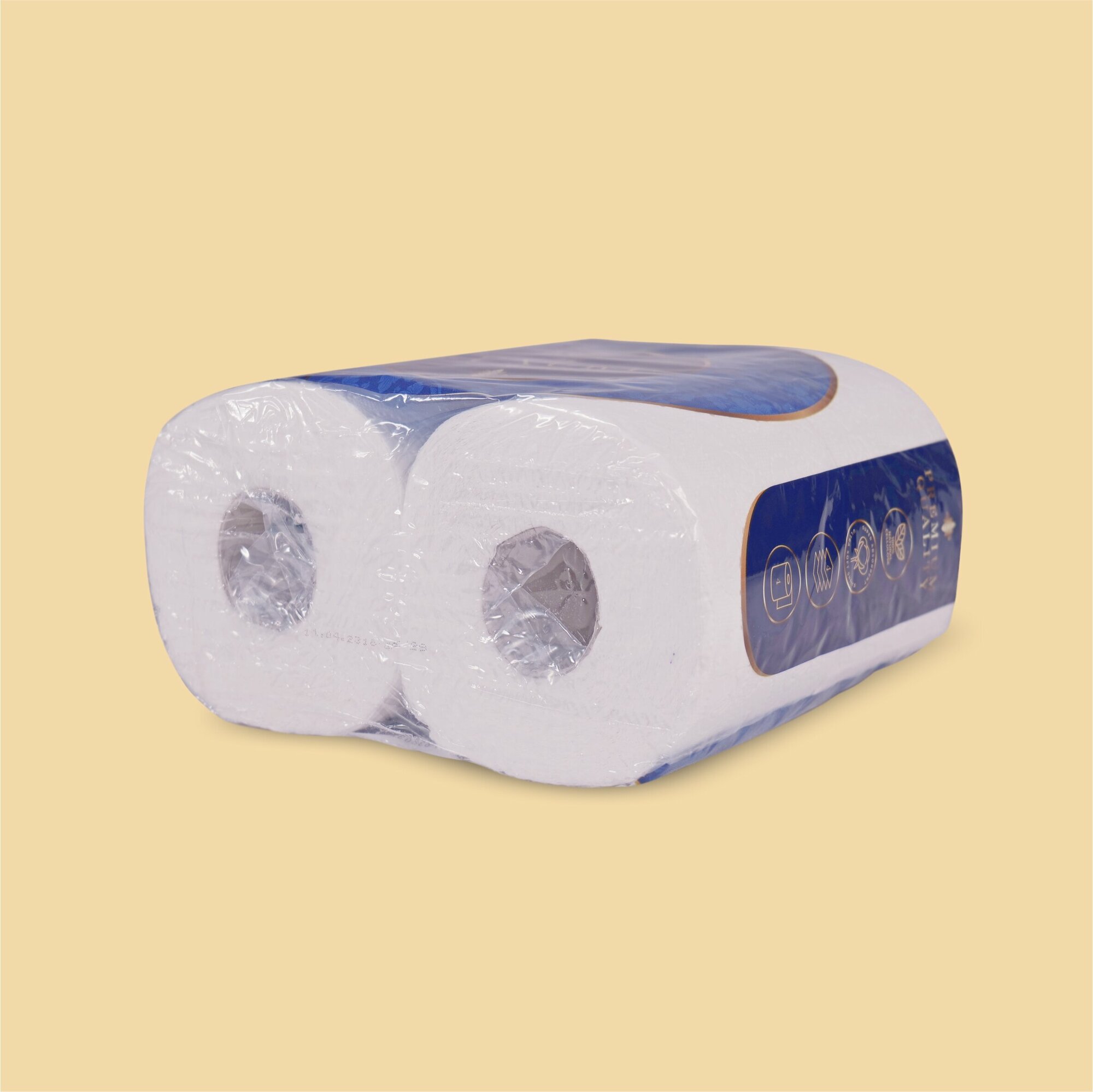 Туалетная бумага KAIDO Лакшери белая 4 слоя, 4 рулона, 150 листов