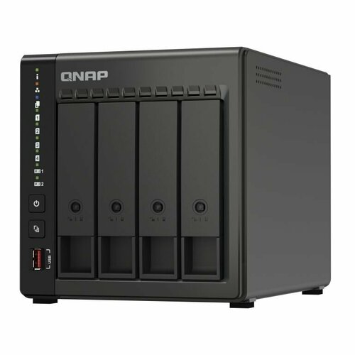 QNAP TS-464C2-8G NAS сервер сетевое хранилище qnap ts 864eu rp 8g nas сервер сетевое хранилище