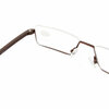 Фото #7 Полуободковые очки лектор для чтения в футляре (+3.50) противоударные TR747 C4, леска сверху, линза пластик, цвет коричневый, pd 62-64