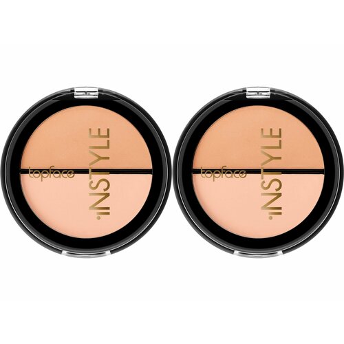 Topface Румяна двойные Instyle Twin Blushе Blushе On, тон 05, холодно-розовый, песочный, 10 г, 2 шт. румяна для лица topface blush on 10 гр