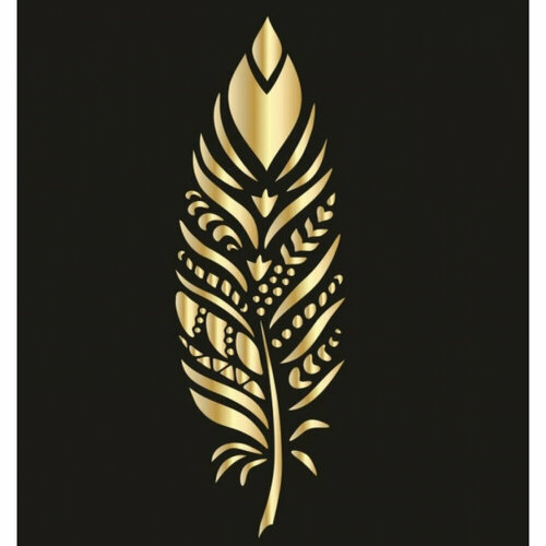 Пластиковый трафарет Luxart Template Перо 60х40 см толщина 15-2 мм TR65P6040 5589₽