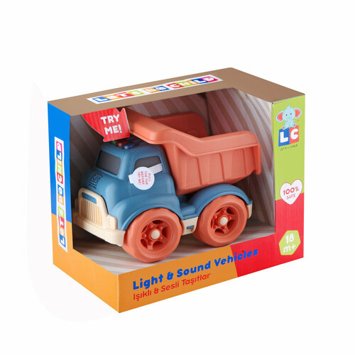 Игрушечная машинка Let`s Be Child - Самосвал (пластмассовый, цвет: сине-оранжевый), со световыми и звуковыми эффектами, с питанием от батареек