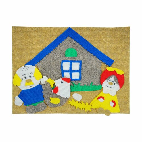 Набор дидактический Курочка ряба с игровым полем 10 деталей 733₽