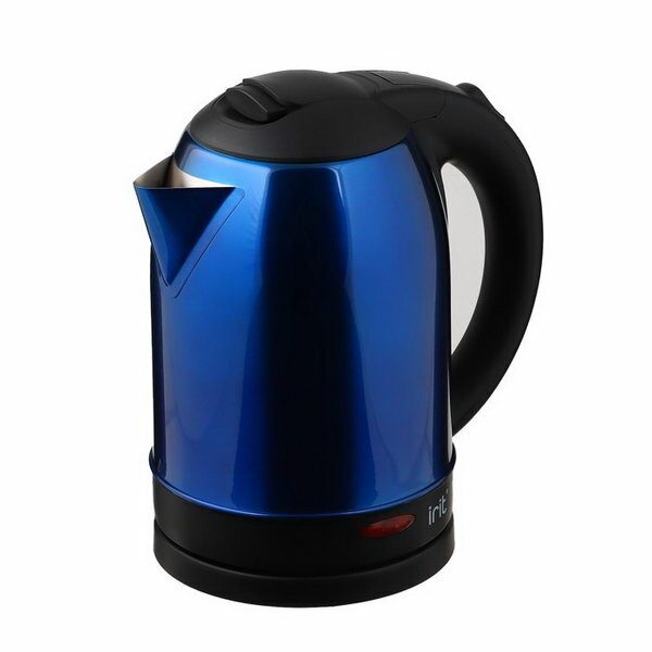 Чайник электрический IR-1359, металл, 1.8 л, 1500 Вт, синий