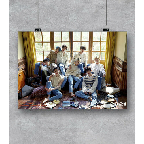 Stray kids плакат 50х70 см на фотобумаге
