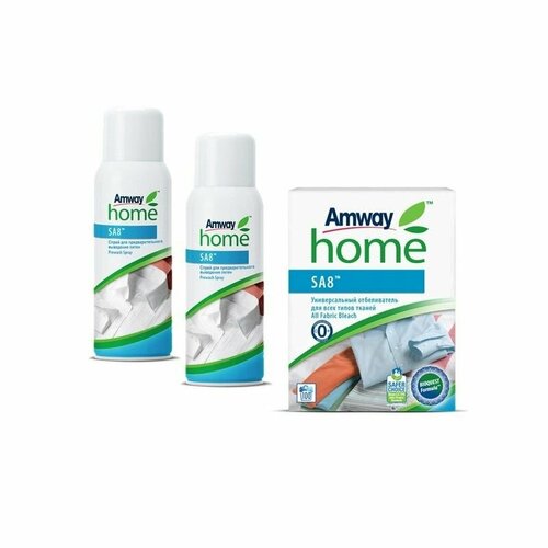 Набор для стирки Amway: пятновыводитель (2шт) и отбеливатель (1кг)