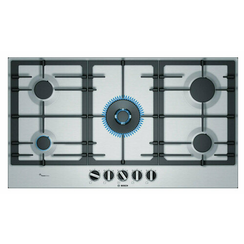 Варочная панель газовая BOSCH PCR9A5B90M нержавеющая сталь 6205100₽