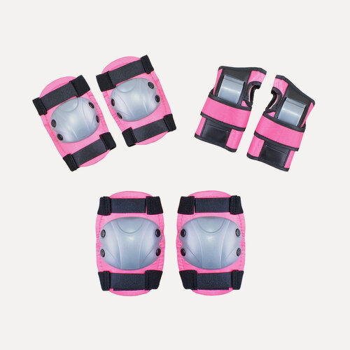 Изображение товара Комплект защиты Rgx 104b Fuchsia, для велоспорта, роликов, скейтов, самокатов, размер L, розовый