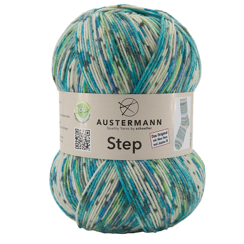 Пряжа Step 75% шерсть 25% полиамид 420 м 100 г Austermann 97689-0340