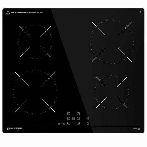 Индукционная варочная панель MEFERI MIH604BK LIGHT 60 см 4 конфорки черная 2190000₽