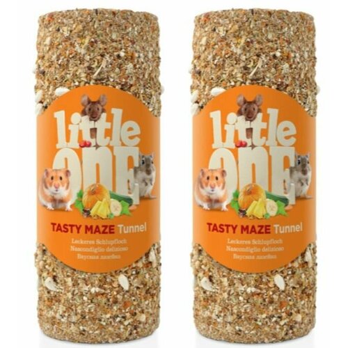 Little one Лакомство-игрушка для грызунов Туннель Вкусная лазейка, 150 г, 2 шт хрутка хлопья кукурузные хрустящие обогащенные кальцием 320 г