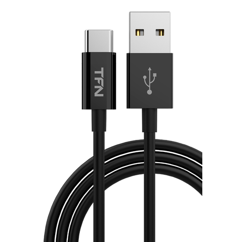 Кабель TFN TypeC 1.0m TPE black кабель tfn lightning 8pin 1 0m tpe black