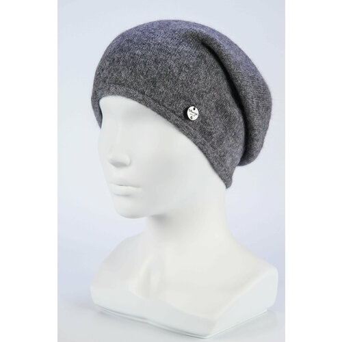 фото Шапка weaving design, размер uni, серый