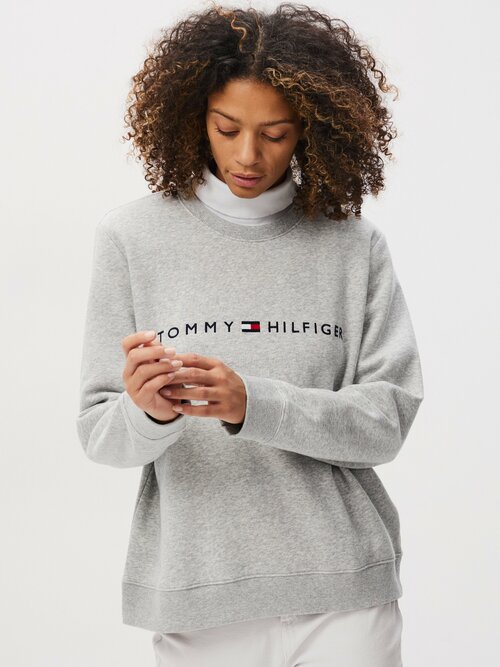 Свитшот TOMMY HILFIGER, размер 2XL, серый