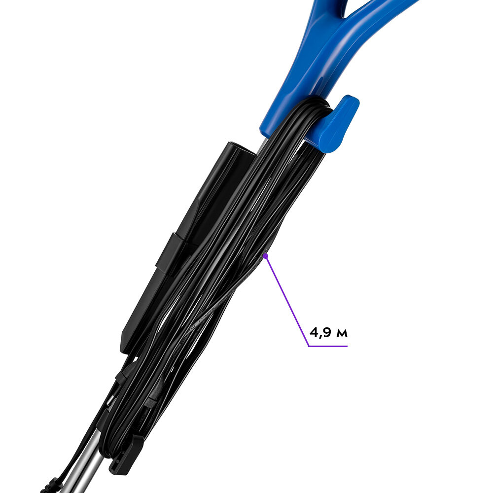 Вертикальный пылесос КТ-5180-3 черно-синий