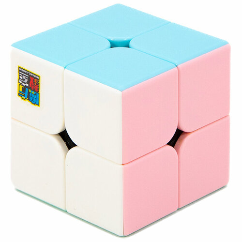 moyu meilong 2x2x2 magic cube stickerless professional pocket puzzle speed meilong cube toys for children 2x2 קוביה הונגרית Кубик 2x2 MoYu MeiLong 2x2 Macaron Color