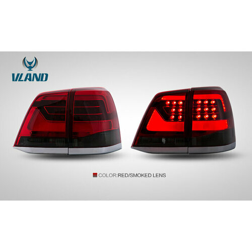 Стоп-сигналы Toyota Land Cruiser 200 2008-2015 год тюнинг стиль рестайлинг Vland