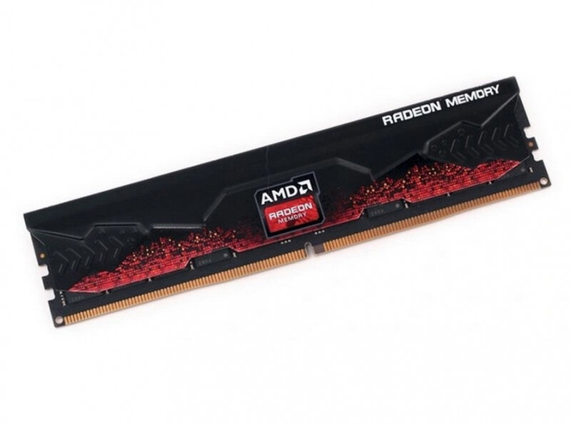 Оперативная память 16GB AMD Radeon DDR5 5600 DIMM Entertainment Series Black Gaming Memory Non-ECC CL40 11V Heat Shield RTL (R5S516G5600U1S)