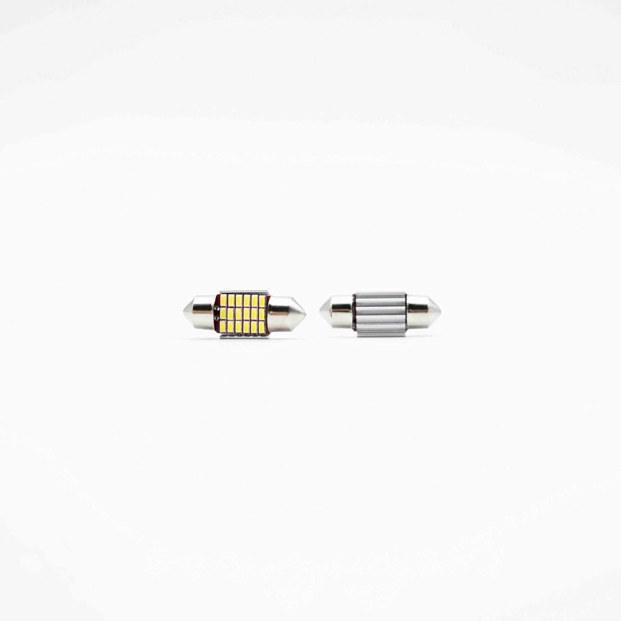 Комплект светодиодных габаритных ламп для автомобиля MYX C5W 3014 12V 3W 31ММ Canbus цена за 2шт. — фото 2