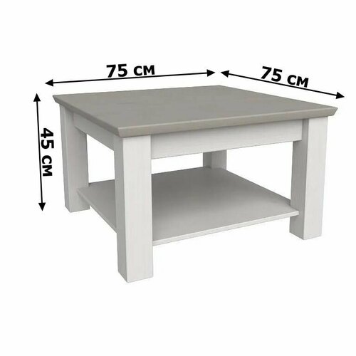 Стол журнальный из дерева Форест малый 75х75х45 см