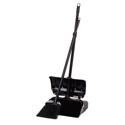 ЭкоКоллекция Комплект для уборки совок 30см с крышкой+щетка 15см алюм. ручка 75см