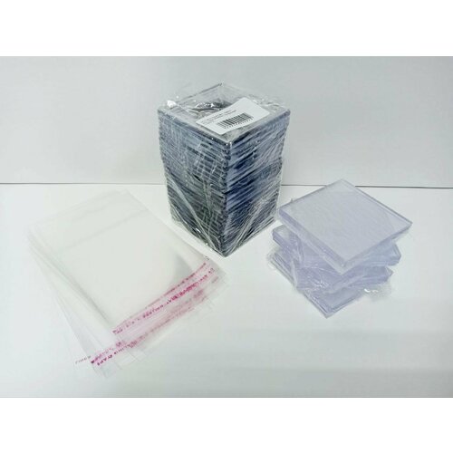 Заготовка под вставку фото магнит акриловый 65x65 мм прозрачный упаковка 25 штук 835₽