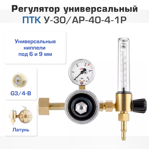 Регулятор универсальный ПТК У-30АР-40-4-1Р 4680₽
