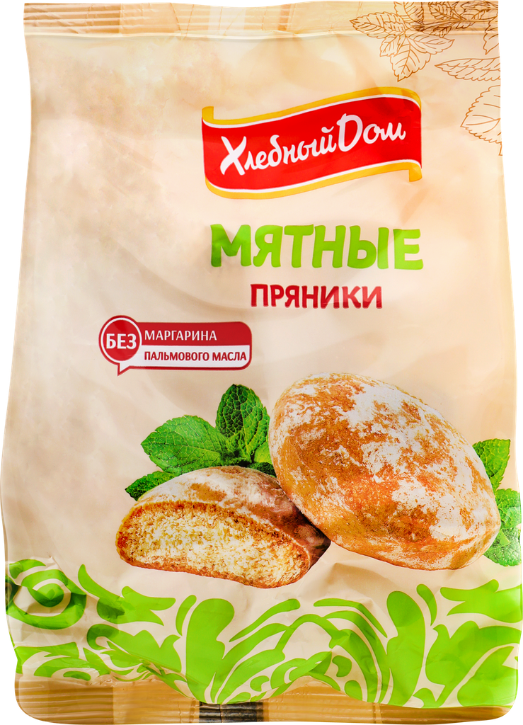 Пряники хлебный ДОМ Мятные, 300г