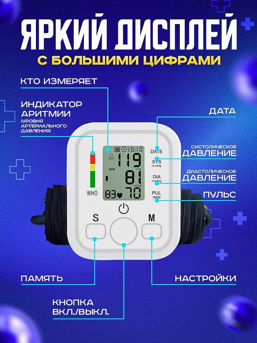 Изображение Электронный тонометр для измерения давления