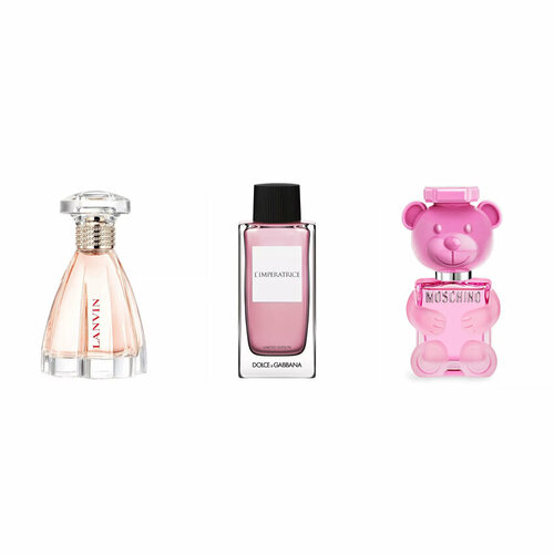 Lanvin Modern Princess, Dolce & Gabbana L'Imperatrice Limited Edition, Moschino Toy 2 Bubble Gum 3 по 10 мл