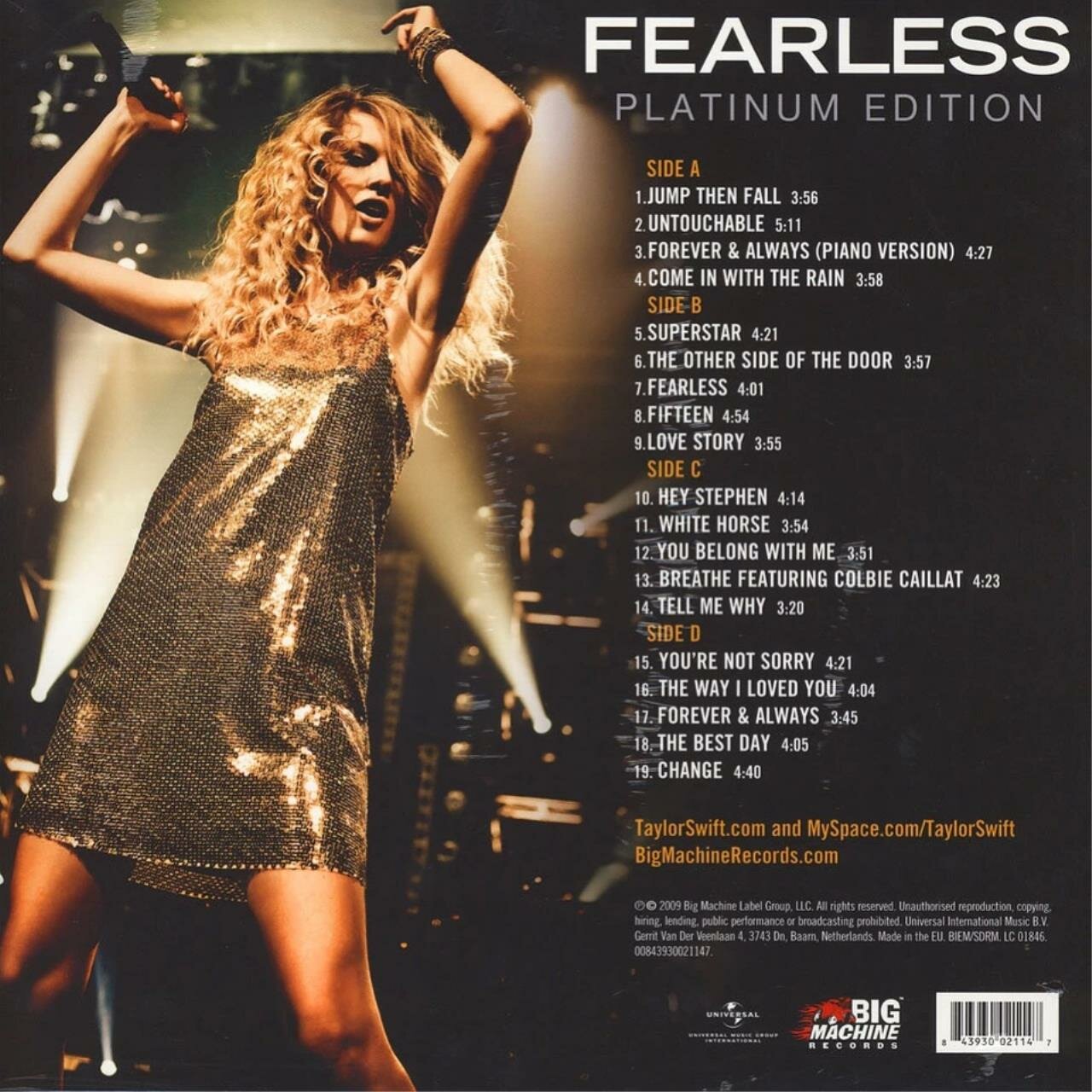 Taylor Swift Taylor Swift - Fearless (2 LP) Universal Music - фото №5