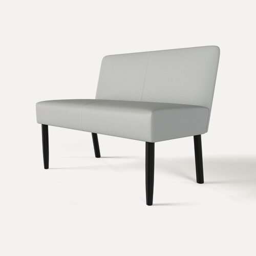 Изображение товара Диван салон трон, прямой, Мюнхен экокожа серый, 90х57х78 см